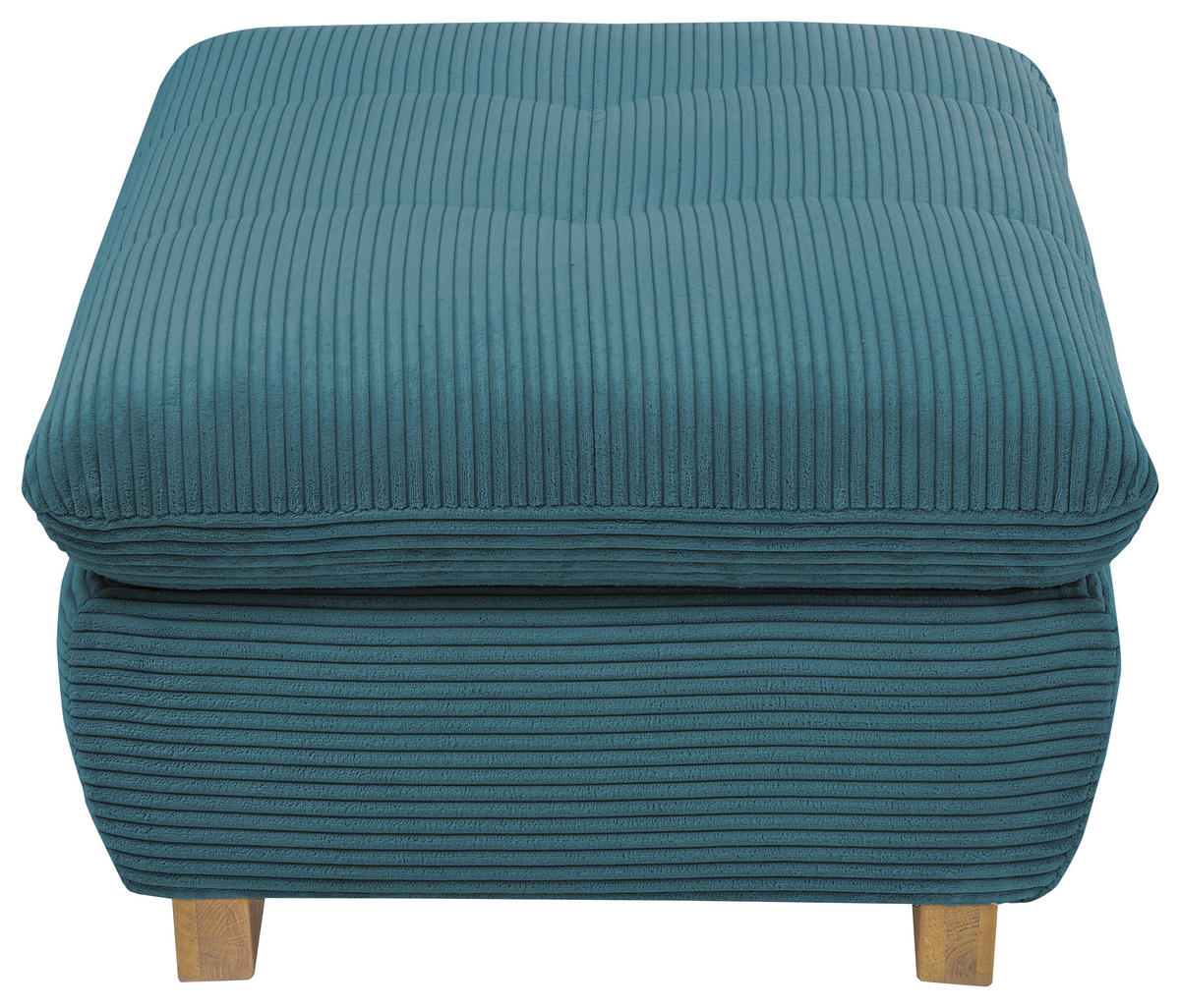 HOCKER Cord Blau  - Blau/Eichefarben, Design, Holz/Textil (106/43/74cm) - SetOne by Musterring