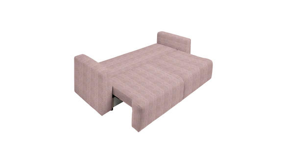 SCHLAFSOFA Cord Rosa Zierkissen, Rückenkissen, Bettkasten, Schlaffunktion, Rücken echt  - Schwarz/Rosa, Design, Kunststoff/Textil (250/92/105cm) - Carryhome