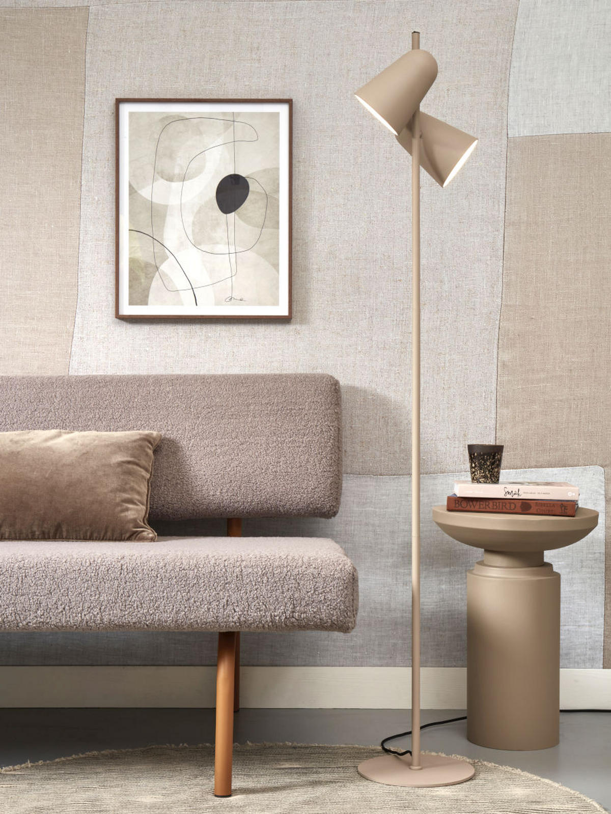 STEHLEUCHTE 28/145 cm    - Sandfarben, Basics, Metall (28/145cm) - It's about Romi