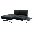 ECKSOFA  in Flachgewebe Anthrazit  155/234 cm  - Anthrazit/Schwarz, Design, Textil/Metall (155/234cm) - Dieter Knoll