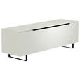 LOWBOARD  in 160/51/45 cm  - Schwarz/Weiß, Design, Glas/Holzwerkstoff (160/51/45cm) - Moderano