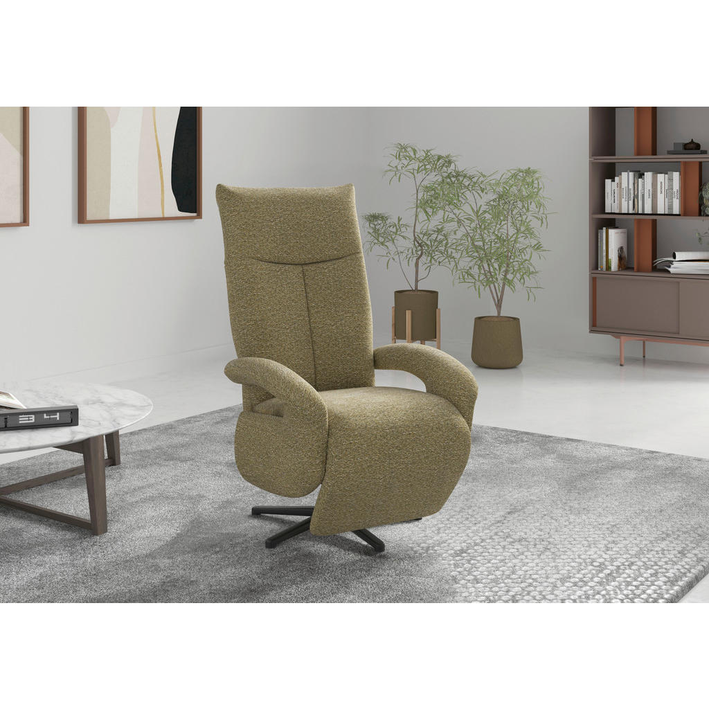 Sit & More RELAXAČNÉ KRESLO, textil, olivovozelená