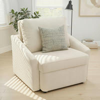 SCHLAFSESSEL RELAX BOX Mikrofaser Beige    - Beige/Schwarz, Basics, Kunststoff/Textil (108/86/96cm) - MID.YOU