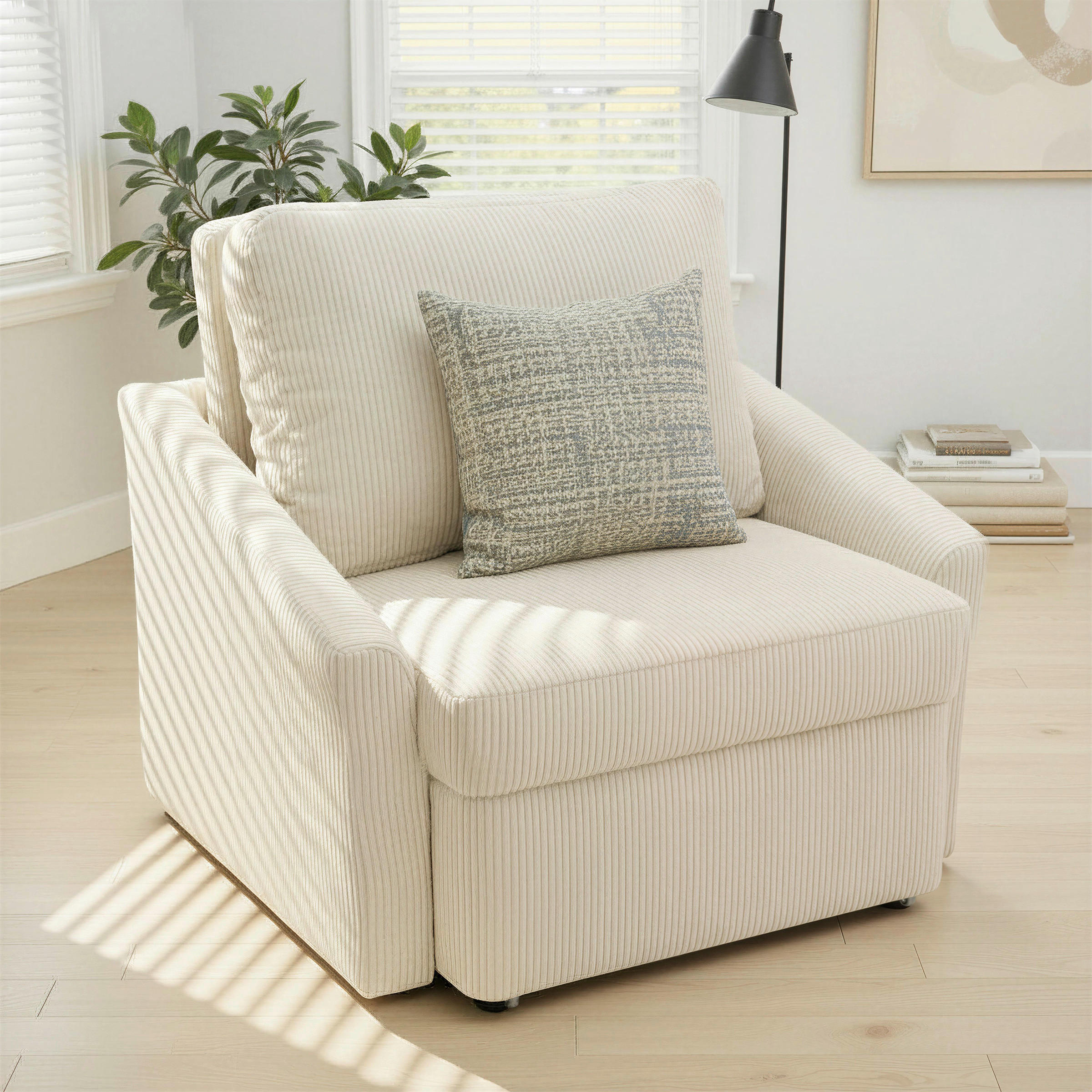 Mid.you Schlafsessel Relax Box Beige 108x86x96 cm