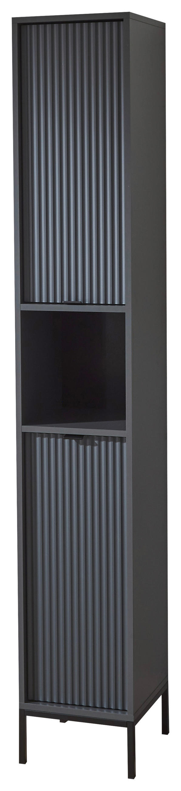 HOCHSCHRANK 32/195/32 cm  - Anthrazit/Grau, MODERN, Holzwerkstoff/Kunststoff (32/195/32cm) - MID.YOU
