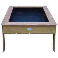 HOCHBEET & SANDTISCH LINDA EN 71  - Blau/Braun, KONVENTIONELL, Holz (94/50/110cm) - Ambia Garden