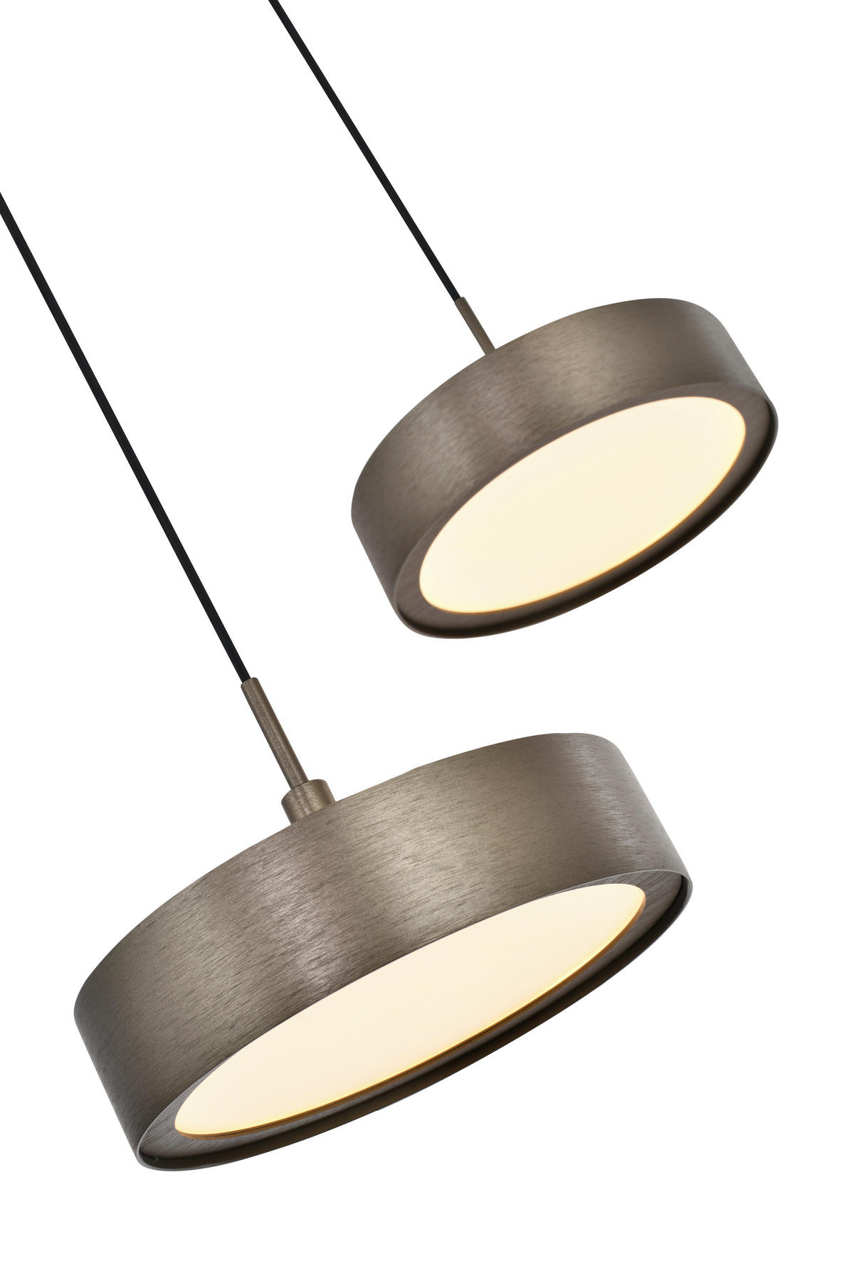 LED-HÄNGELEUCHTE Valensole 42,5/150/42,5 cm  - Bronzefarben, Design, Metall (42,5/150/42,5cm)