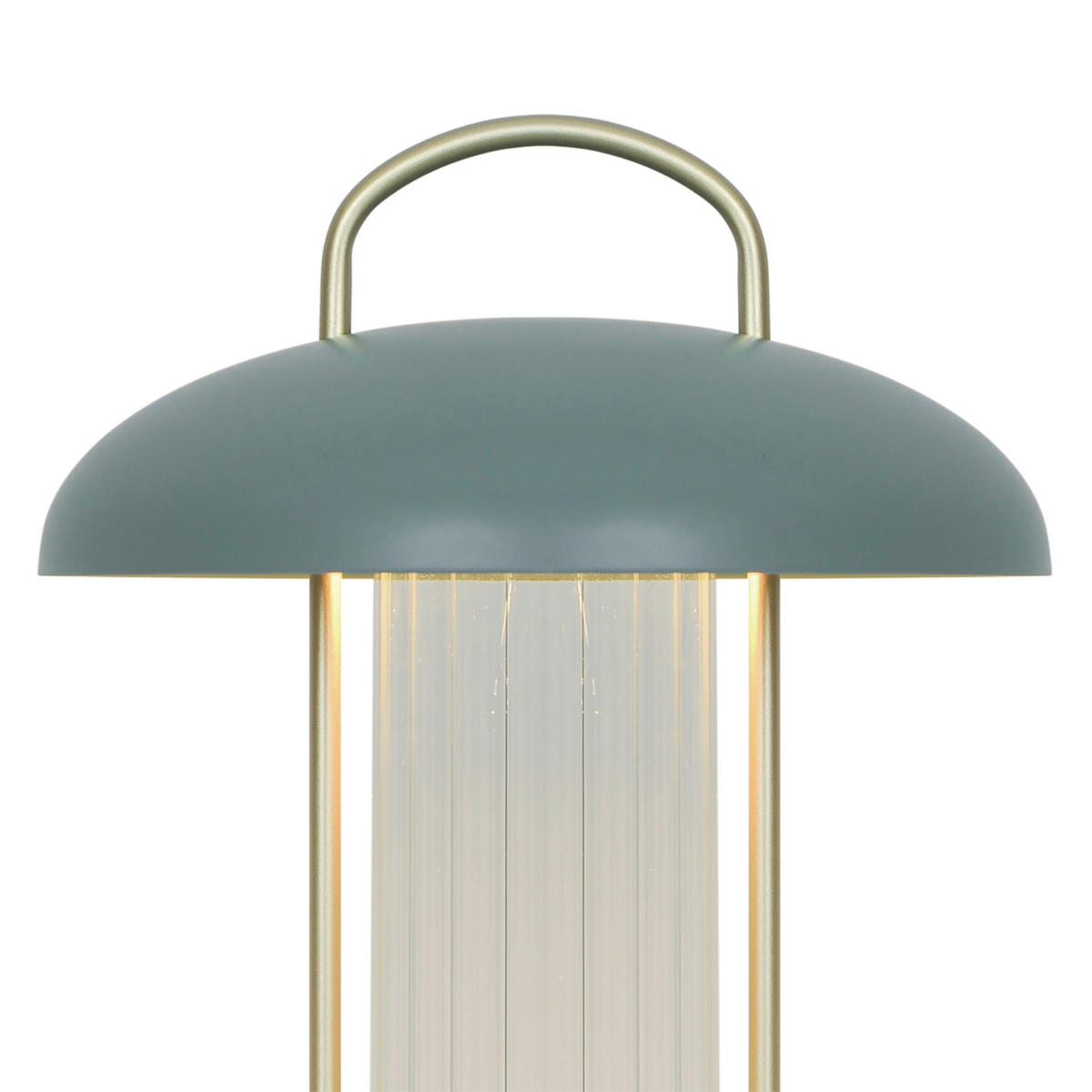 AKKU-TISCHLEUCHTE 20/29 cm   - Salbeigrün/Beige, Design, Kunststoff (20/29cm) - Nordlux