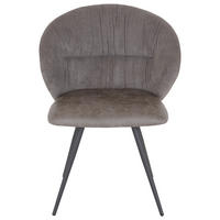 STUHL Struktur Grau  - Schwarz/Grau, MODERN, Textil/Metall (57/80,5/62cm) - MID.YOU