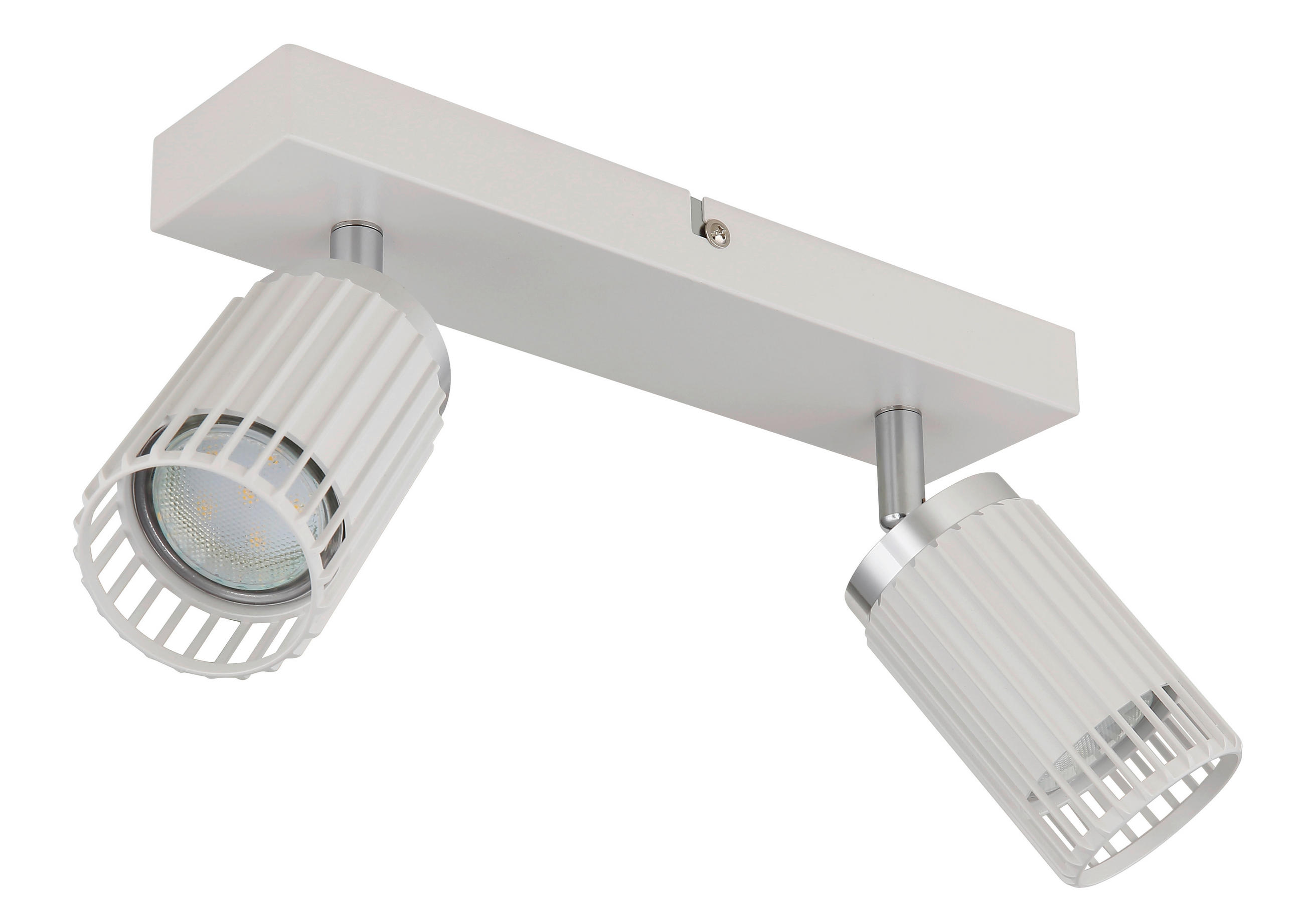 STRAHLER 26/12,5/15,5 cm   - Chromfarben/Weiß, Design, Metall (26/12,5/15,5cm) - Globo