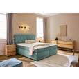 BOXSPRINGBETT 160/200 cm  in Türkis  - Türkis/Schwarz, Design, Holzwerkstoff/Kunststoff (160/200cm) - Xora