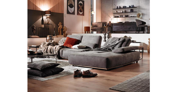 WOHNLANDSCHAFT in Textil Braun - Beige/Bronzefarben, Natur, Textil/Metall (298/178cm) - Valnatura
