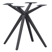 TISCHGESTELL in Metall   - Schwarz, MODERN, Metall (80/72/80cm) - Livetastic