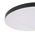 LED-DECKENLEUCHTE 45/10,5 cm   - Schwarz, Design, Kunststoff/Metall (45/10,5cm) - Novel