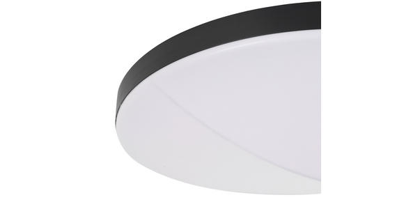 LED-DECKENLEUCHTE 45/10,5 cm   - Schwarz, Design, Kunststoff/Metall (45/10,5cm) - Novel