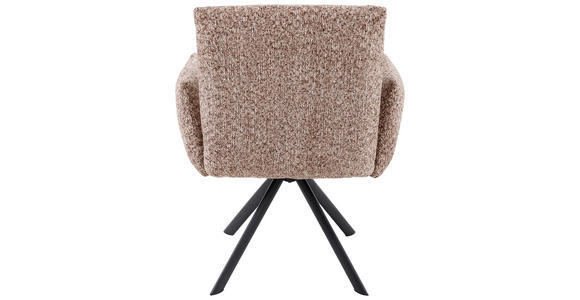 ARMLEHNSTUHL  Sitzfläche 360° drehbar, inklusive Armlehnen Webstoff  - Pink/Multicolor, Design, Textil/Metall (68/88/66cm) - Hom`in