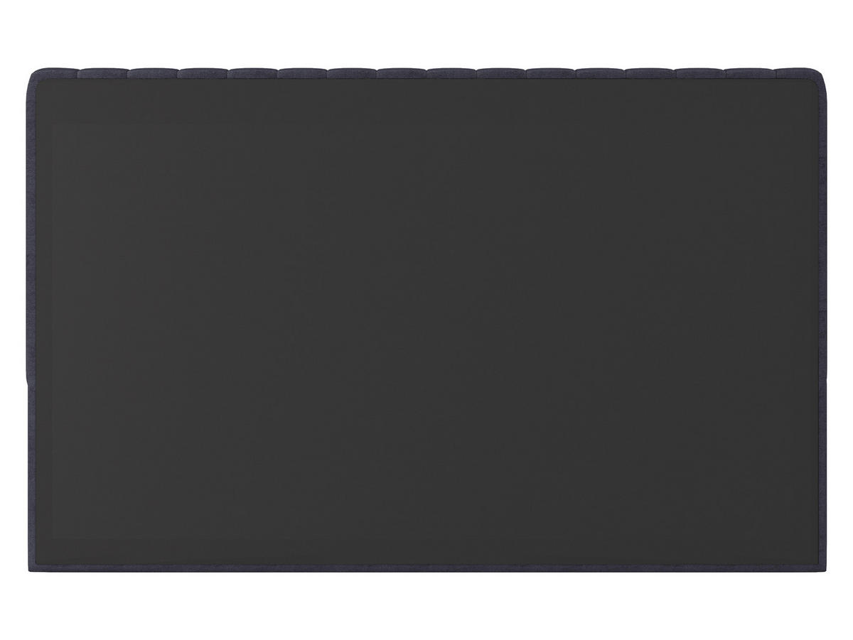 BOXBETT 160/200 cm,  in Graphitfarben, gepolstertes Kopfteil, Bettkasten, Topper, Matratzen, H3 + H3 = fest  - Schwarz/Graphitfarben, Basics, Kunststoff/Textil (160/200cm) - Chameo