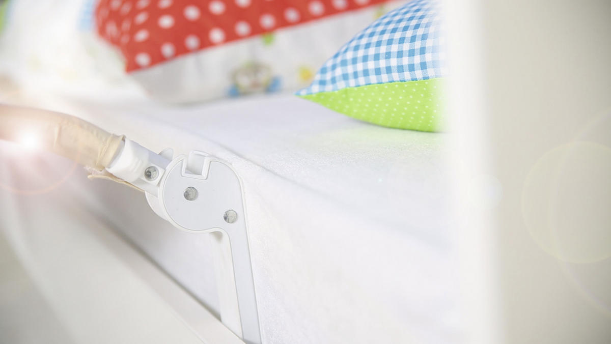 BETTSCHUTZGITTER 150/40 cm  - Beige, Basics, Textil/Metall (150/40cm) - Roba