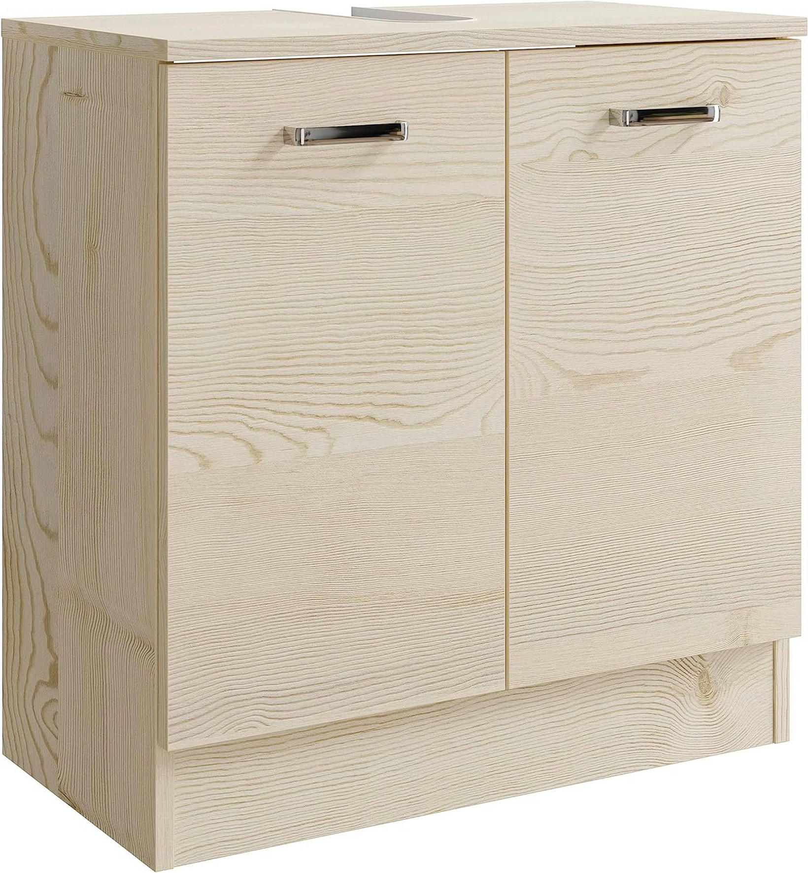 WASCHBECKENUNTERSCHRANK 60,2/62,4/33 cm  - Chromfarben/Pinienfarben, Basics, Holzwerkstoff/Metall (60,2/62,4/33cm) - Pelipal
