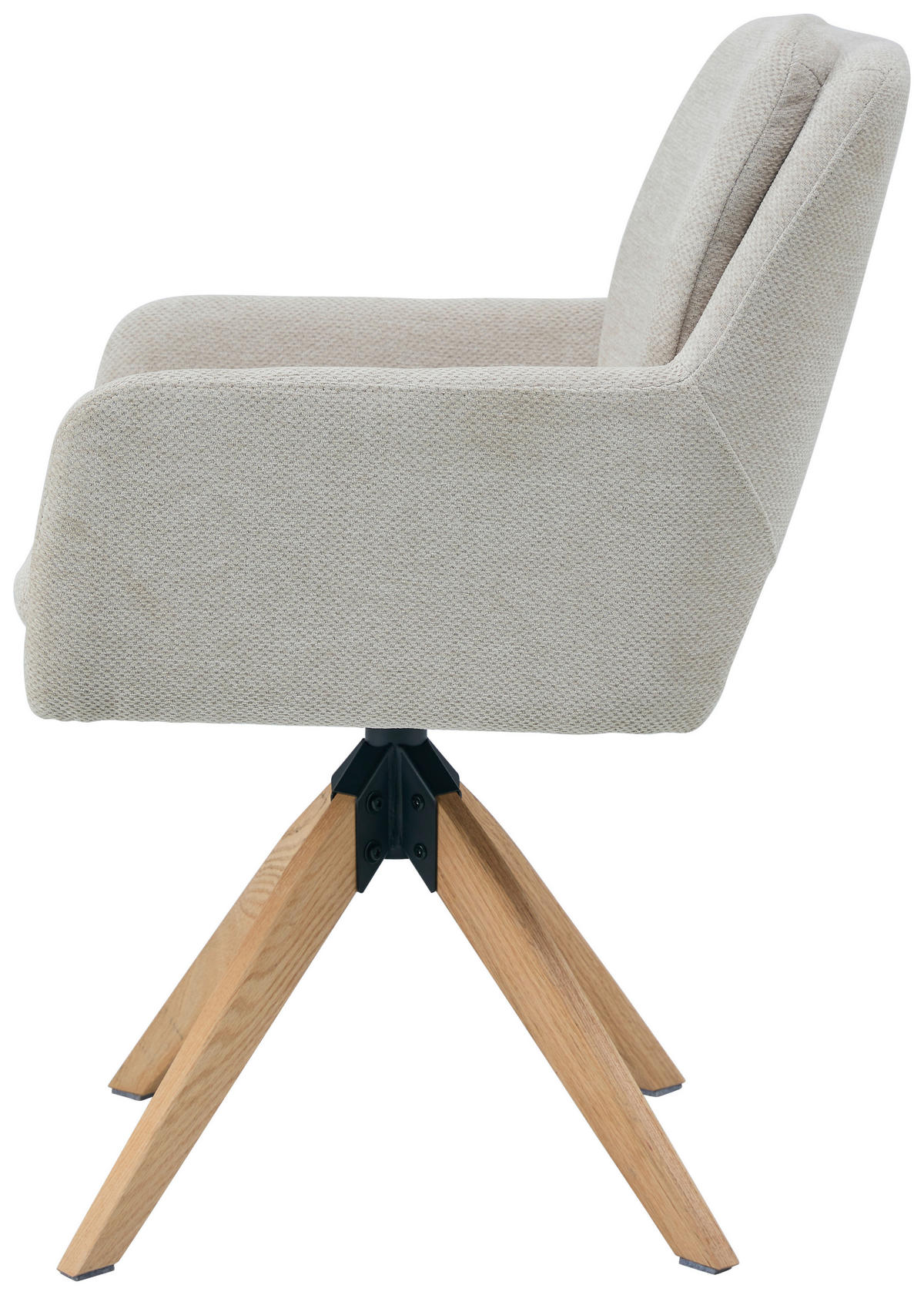 ARMLEHNSTUHL in Holz, Metall, Textil Beige  - Beige/Naturfarben, KONVENTIONELL, Holz/Textil (59/89/65cm) - Livetastic