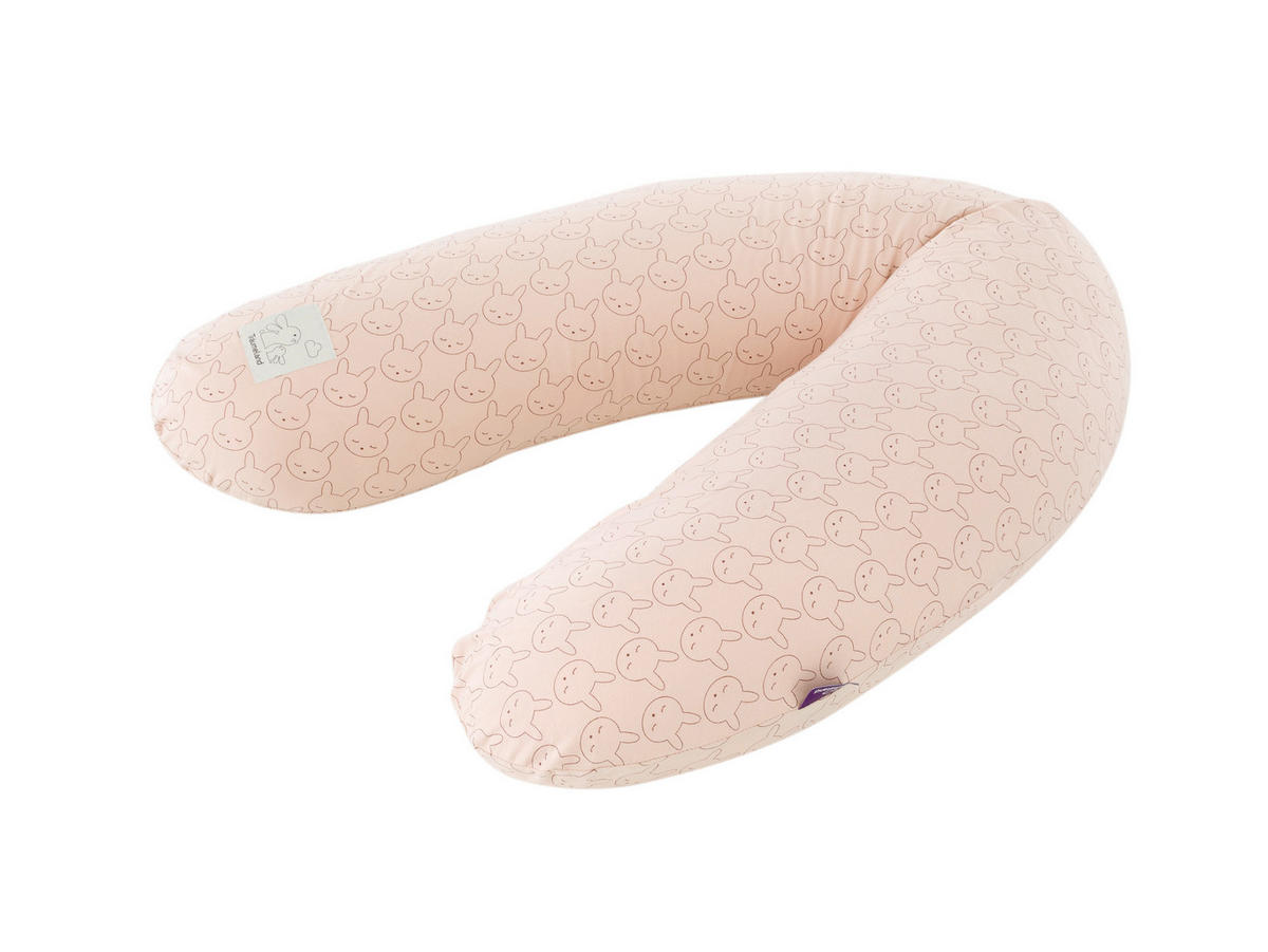 STILLKISSEN 180 cm Kuschelhase Beige   - Beige/Altrosa, Basics, Textil (180cm) - Träumeland