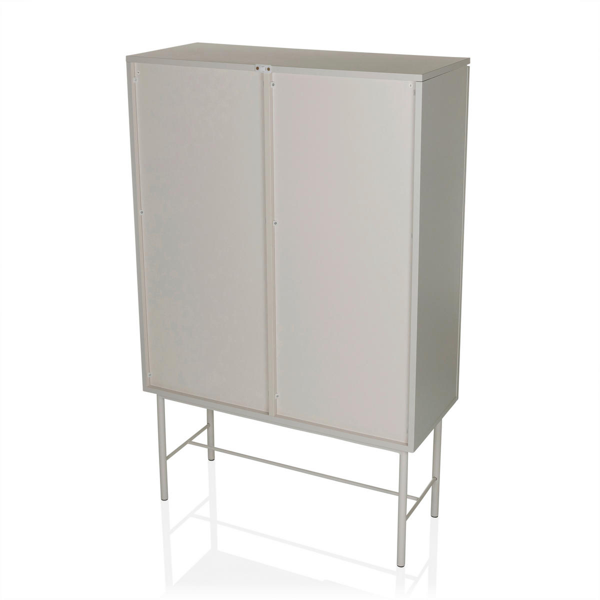 REGAL  82/130/35 cm Grau  - Grau, MODERN, Holzwerkstoff/Metall (82/130/35cm) - MID.YOU