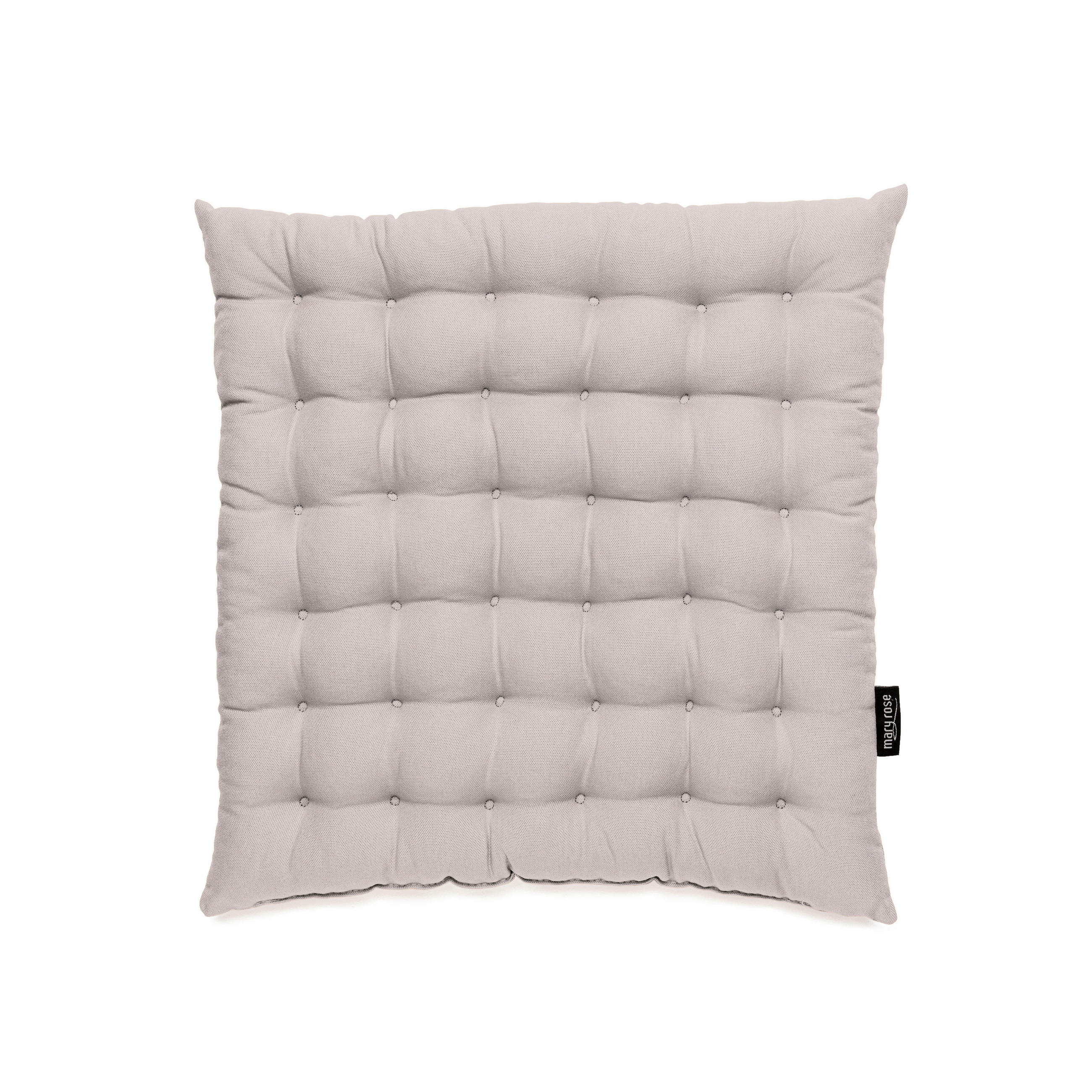 SITZKISSEN  - Hellgrau, Basics, Textil (38/38/4cm) - Bio:Vio
