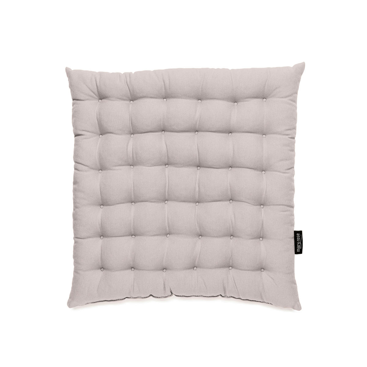 SITZKISSEN  - Hellgrau, Basics, Textil (38/38/4cm) - Bio:Vio