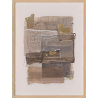 BILD Abstraktes 90/120 cm  - Ecru/Beige, Trend, Holz/Kunststoff (90/120cm) - Monee