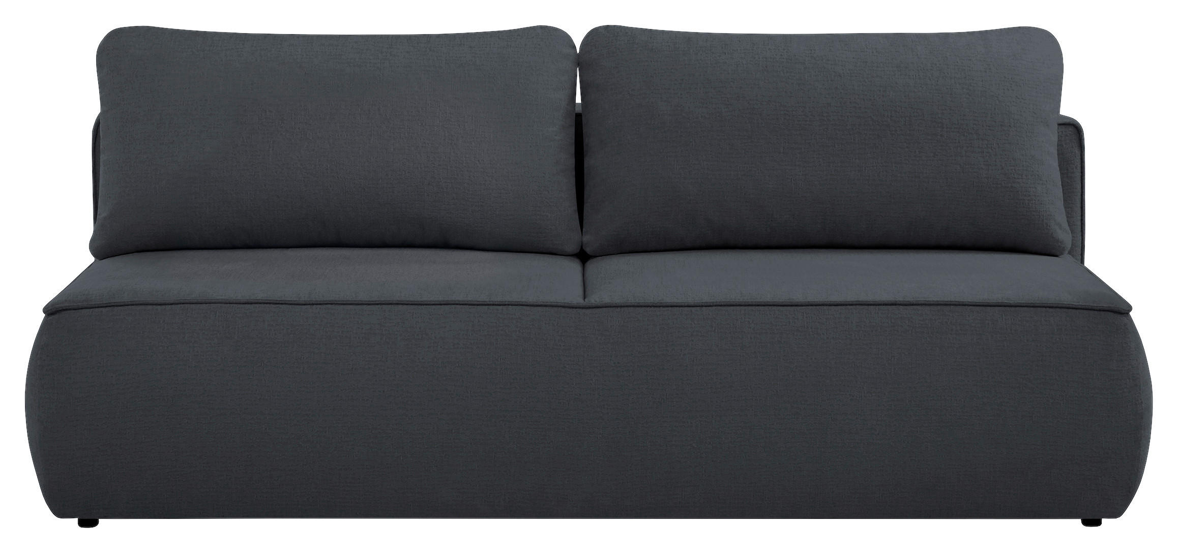 SCHLAFSOFA Jacquard Schwarz  inkl. Rückenkissen, Bettkasten, Schlaffunktion, Rücken echt, Liegefläche im Originalstoff  - Schwarz, KONVENTIONELL, Kunststoff/Textil (210/92/100cm) - Milino