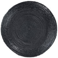 ÉTKEZŐALÁTÉT Üveg, textil  - fekete, Lifestyle, Üveg/textil (35cm) - Ambia Home