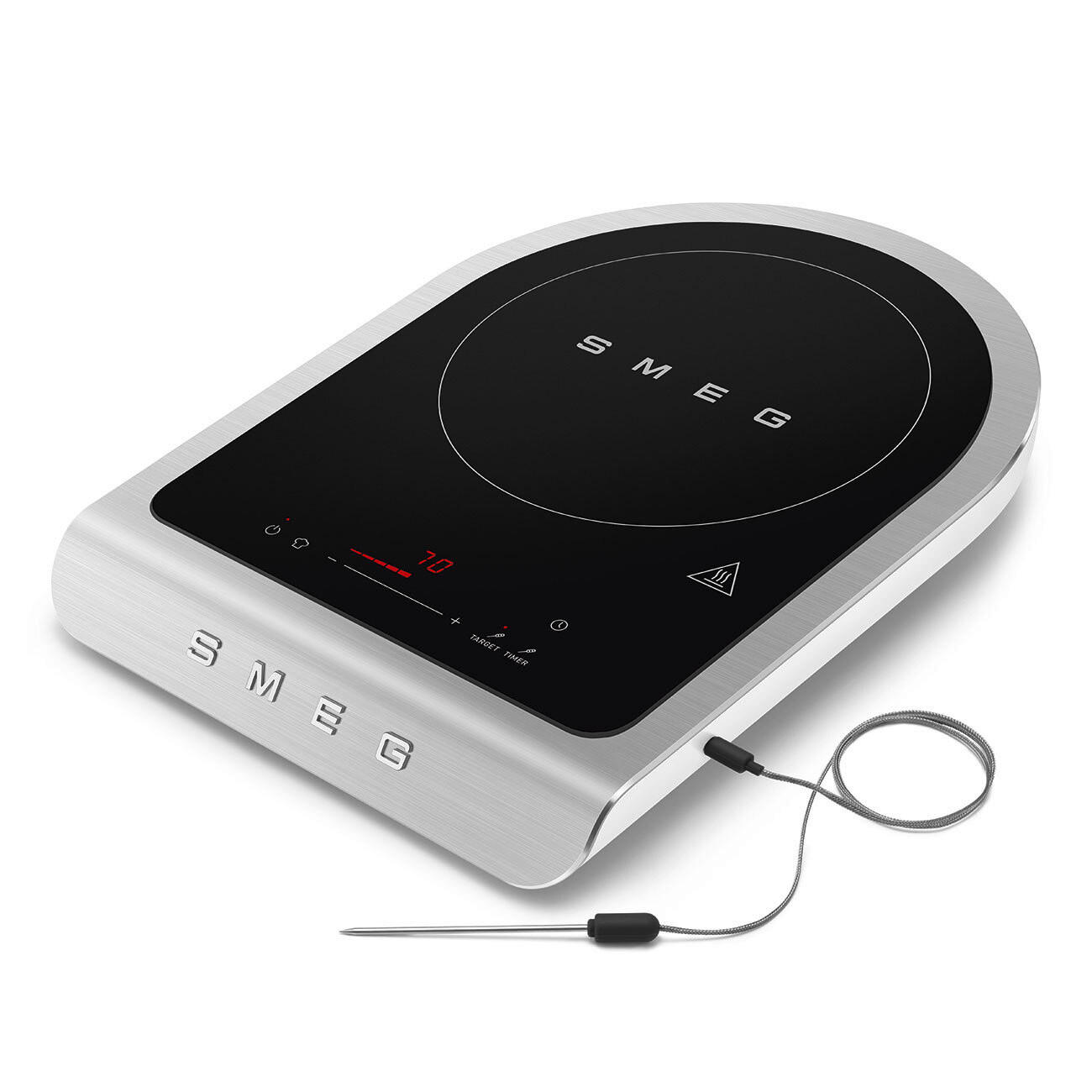 KOCHPLATTE - Weiss, Trend, Kunststoff (31.5/5.4/41.2cm) - SMEG