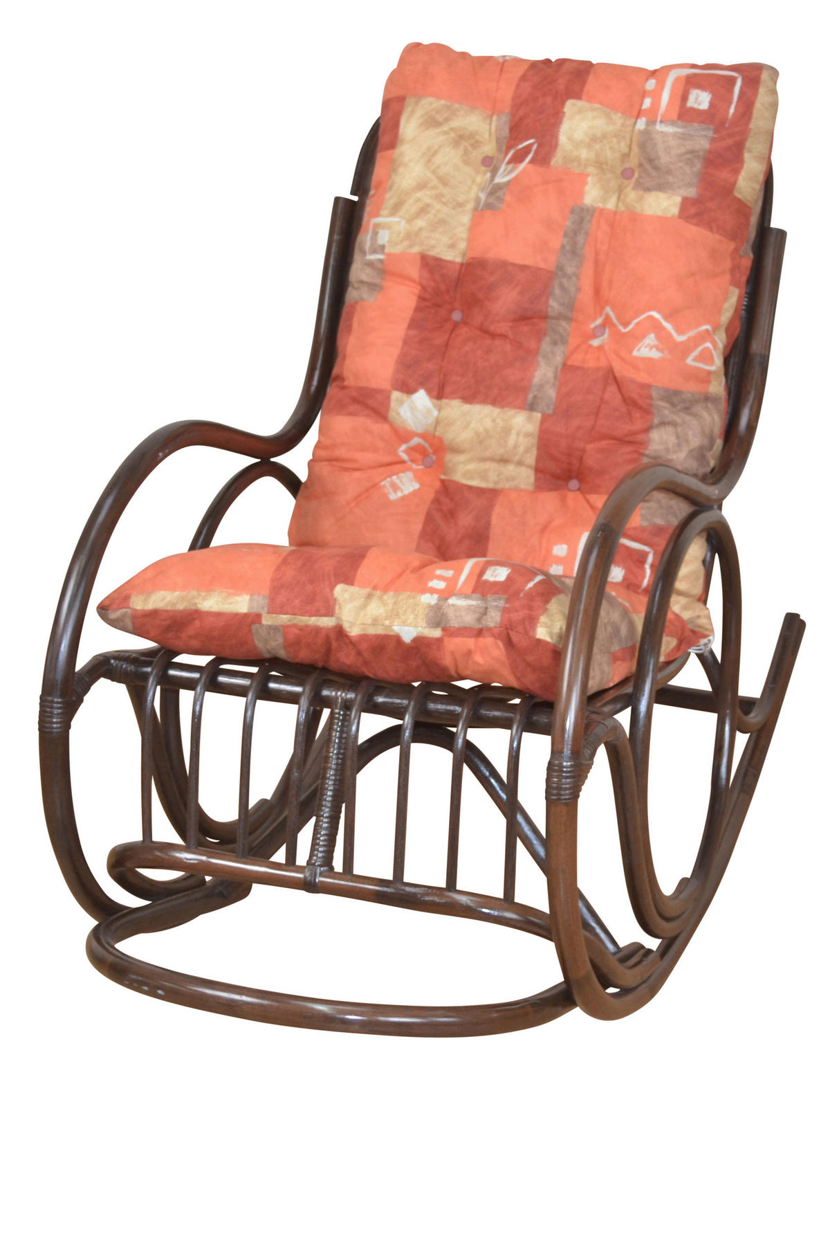 SCHAUKELSTUHL in Braun  - Terracotta/Braun, Natur, Holz/Textil (62/97/118cm) - MID.YOU