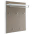 GARDEROBENPANEEL 80/109/27 cm - Taupe/Weiß, Design, Glas/Holzwerkstoff (80/109/27cm) - Novel GARDEROBENPANEEL 80/109/27 cm - Taupe/Weiß, Design, Glas/Holzwerkstoff (80/109/27cm) - Novel