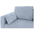SCHLAFSOFA Chenille Hellblau  - Schwarz/Hellblau, KONVENTIONELL, Kunststoff/Textil (161/90/108cm) - Carryhome