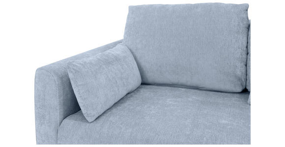 SCHLAFSOFA Chenille Hellblau  - Schwarz/Hellblau, KONVENTIONELL, Kunststoff/Textil (161/90/108cm) - Carryhome