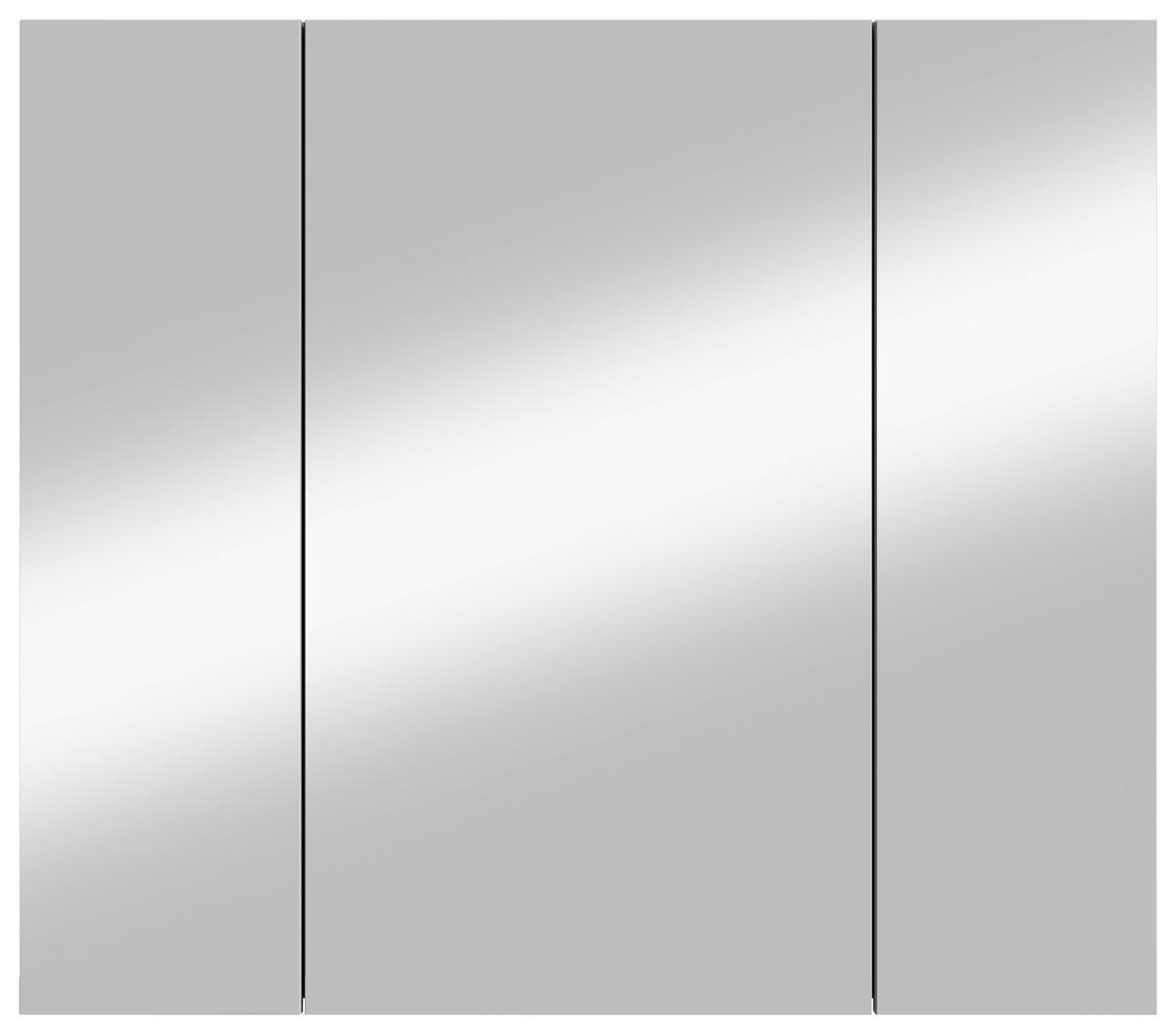 SPIEGELSCHRANK 80/70/20 cm  - Schwarz, MODERN, Glas/Holzwerkstoff (80/70/20cm) - MID.YOU