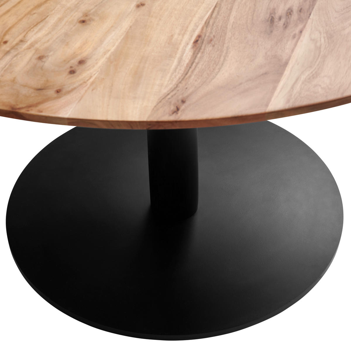 STOL ZA BLAGOVAONICU  crna, boje bagrema  drvo, metal      - boje bagrema/crna, Moderno, drvo/metal (130/76/130cm) - Livetastic
