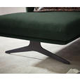 ECKSOFA in Flachgewebe Grün  152/259 cm  - Schwarz/Grün, Design, Textil/Metall (152/259cm) - Dieter Knoll