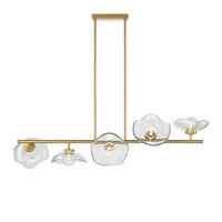 PENDELLAMPA Miracle 110/84,4/30,9 cm  - mässingsfärgad/transparent, Design, metall (110/84,4/30,9cm) - MAYTONI