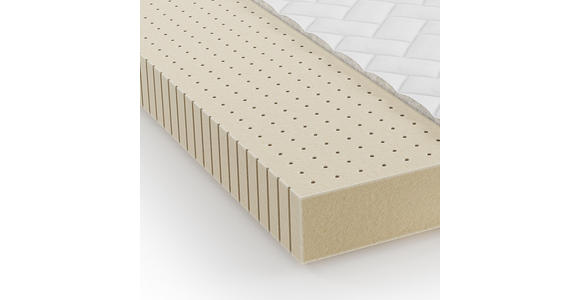 LATEXMATRATZE 100/200 cm - Weiß, Basics, Textil (100/200cm) - Xora