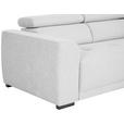 ECKSOFA Hellgrau Struktur  - Hellgrau/Schwarz, Design, Kunststoff/Textil (205/284cm) - Xora