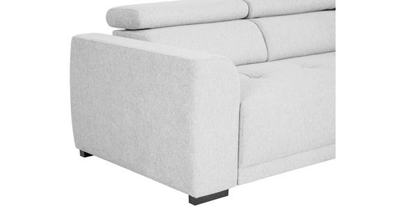 ECKSOFA Hellgrau Struktur - Hellgrau/Schwarz, Design, Kunststoff/Textil (205/284cm) - Xora