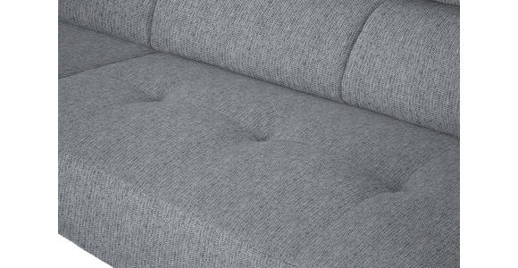 ECKSOFA in Webstoff Hellgrau 205/280 cm - Hellgrau/Schwarz, Design, Textil/Metall (205/280cm) - Xora