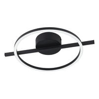 LED-DECKENLEUCHTE 40/30/6,5 cm   - Schwarz/Weiß, Basics, Kunststoff/Metall (40/30/6,5cm)