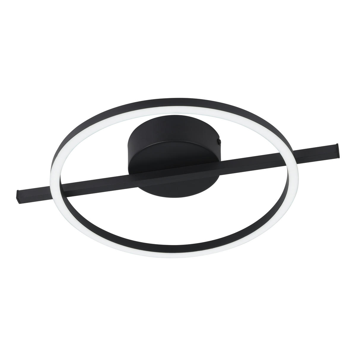 LED-DECKENLEUCHTE 40/30/6,5 cm   - Schwarz/Weiß, Basics, Kunststoff/Metall (40/30/6,5cm)