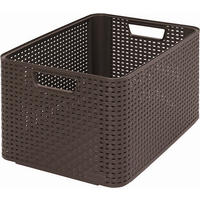 UNIVERZÁLNÍ KOŠÍK hnědá - hnědá, Basics, plast (23/43.6/32.6cm)