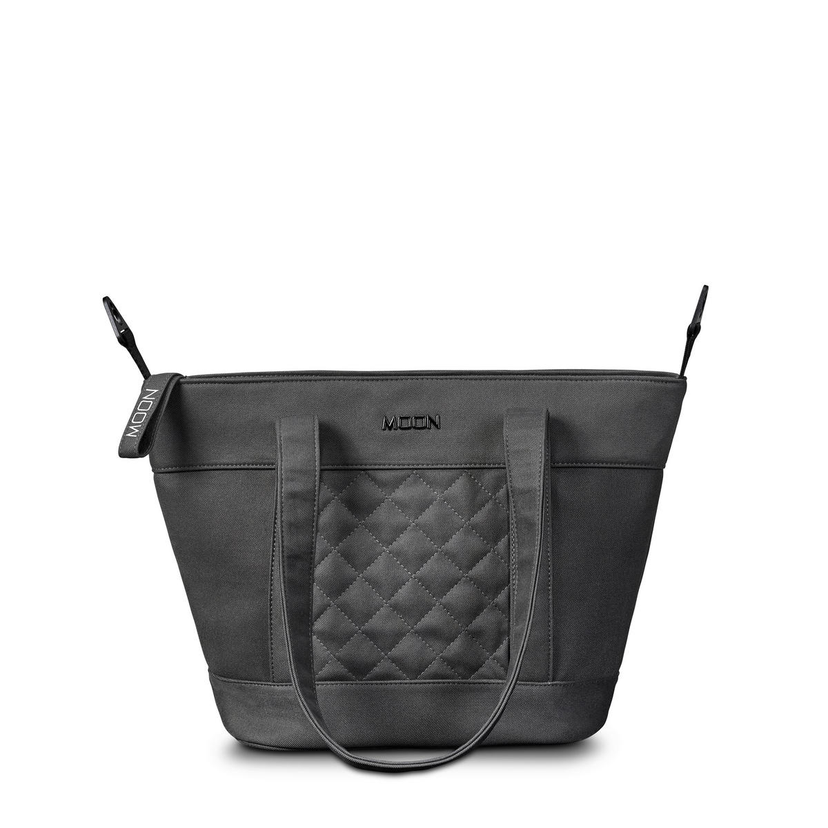 TORBA ZA PREVIJANJE  V-Shape Bag   - antracit, Basics, tekstil (41/16/28cm) - Moon