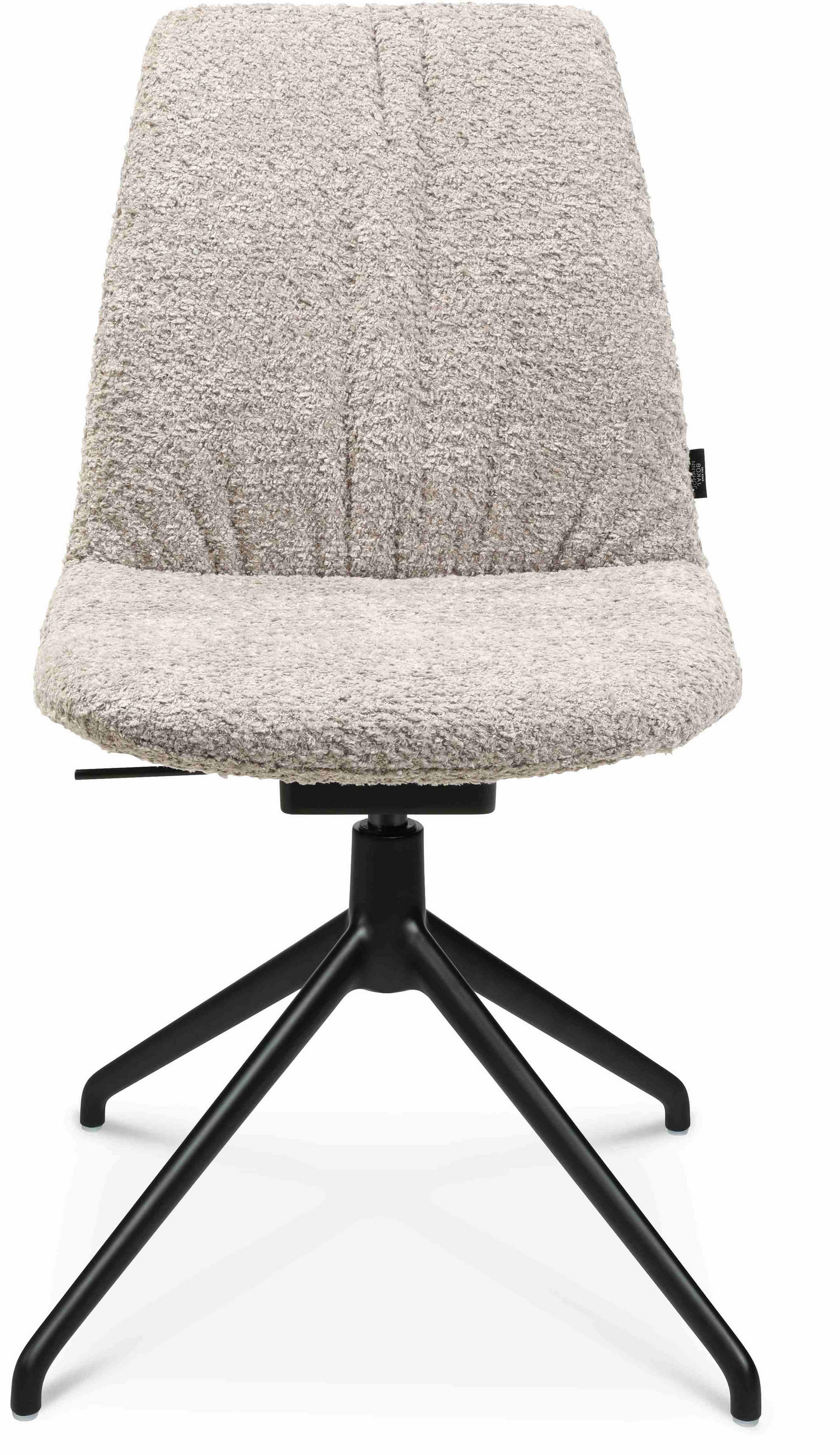 STUHL  in Aluminium Bouclé  - Greige/Alufarben, Design, Textil/Metall (46/81,5-84,5/55cm) - Johann Jakob