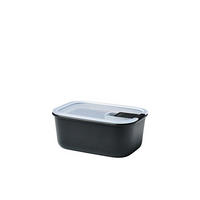DÓZA NA SKLADOVANIE POTRAVÍN plast  plast 0,700 l - priehľadné/čierna, Konventionell, plast (16,7/11,9/7cm) - Mepal